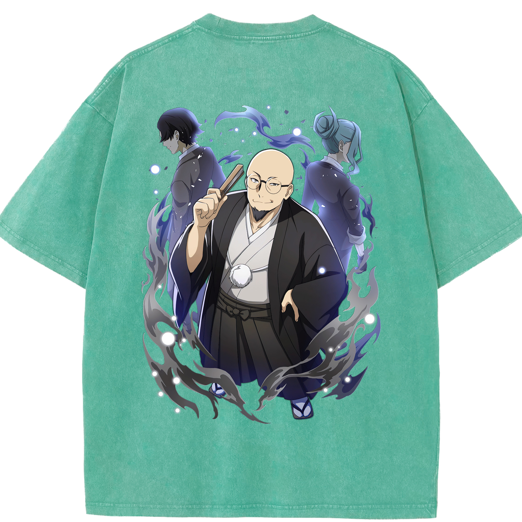（画像用） 文豪ストレイドッグス Bungo Stray Dogs 綿100% ヴィンテージ風 半袖Tシャツ（背面プリント）